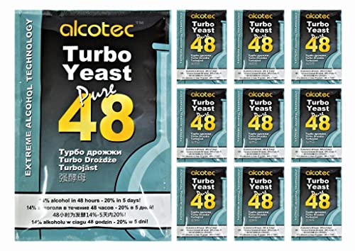 AlcoTec HUGBERT Turbohefe Pure 48 Vodka Gärhefe Hefe Brennhefe 14% 20% + GRATIS, 10 Stück AlcoTec HUGBERT Turbohefe Pure 48 Vodka Gärhefe Hefe Brennhefe 14% 20% + GRATIS, 10 Stück von Alcotec