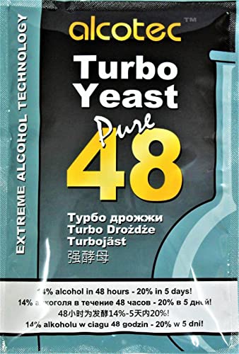 AlcoTec HUGBERT Turbohefe Pure 48 Vodka Gärhefe Hefe Brennhefe 14% 20%, 40 Stück AlcoTec HUGBERT Turbohefe Pure 48 Vodka Gärhefe Hefe Brennhefe 14% 20%, 40 Stück von Alcotec