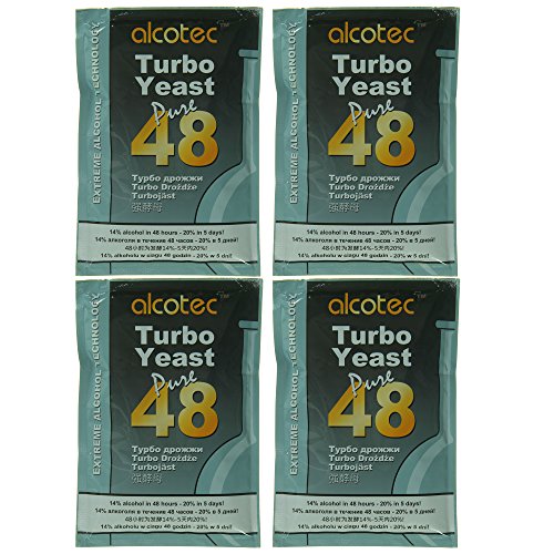 Alcotec 48 Stunden Turbohefe (4 Stück) von Alcotec