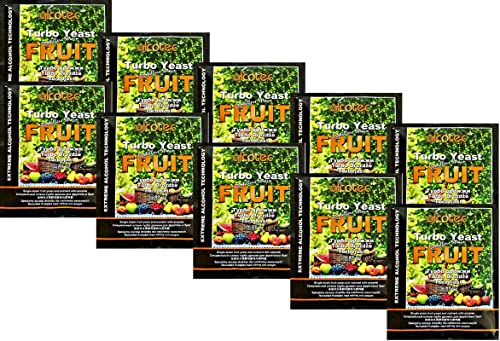 Alcotec HUGBERT Fruit Turbo Enzym, Alkohol Gärhefe, Hefe, Brennhefe, Destillation, Obst, 10 Stück Alcotec HUGBERT Fruit Turbo Enzym, Alkohol Gärhefe, Hefe, Brennhefe, Destillation, Obst, 10 Stück von Alcotec