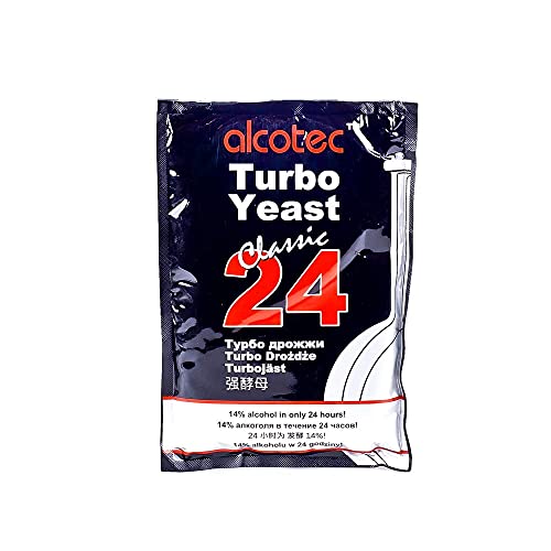 Turbohefe - Alcotec Classic 24H - 175g | Destillieren Hefe | Hefe für Maische | Hefe für die Gärung | Wodka-Hefe Turbohefe - Alcotec Classic 24H - 175g | Destillieren Hefe | Hefe für Maische | Hefe für die Gärung | Wodka-Hefe von Alcotec
