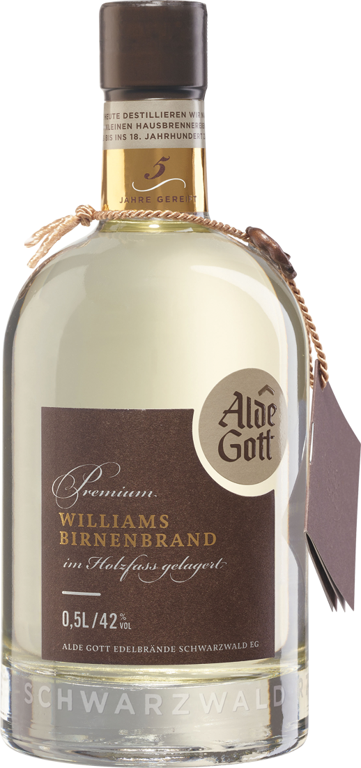 Alde Gott Premium Williams Birnenbrand Holzfassgereift 0,5l von Alde Gott