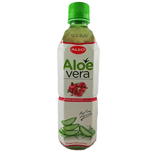 Getränk mit Aloe Vera Stückchen 500ml verschiedene Sorten inkl. 0,25€ Einwegpfand (Granatapfel) von Aleo