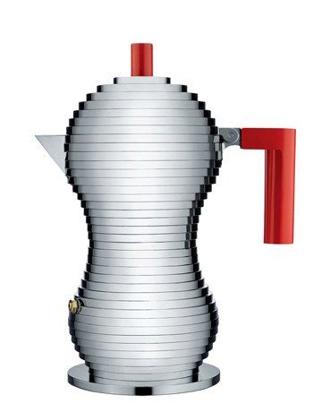 Alessi Pulcina 3 Tassen Espressokocher ROT von Alessi