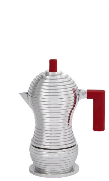 Alessi Pulcina Espressokocher 1 Tasse Rot von Alessi