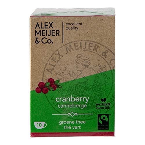 Grüner Cranberry-Tee, FT 6 Packungen x 10 Beutel x 2 Gramm von Alex Meijer