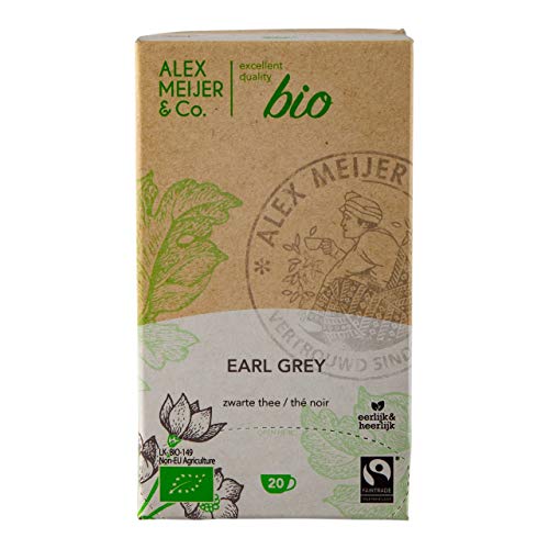 Tea earl grey, BIO-FT Packung mit 20 Stück x 2 Gramm von Alex Meijer