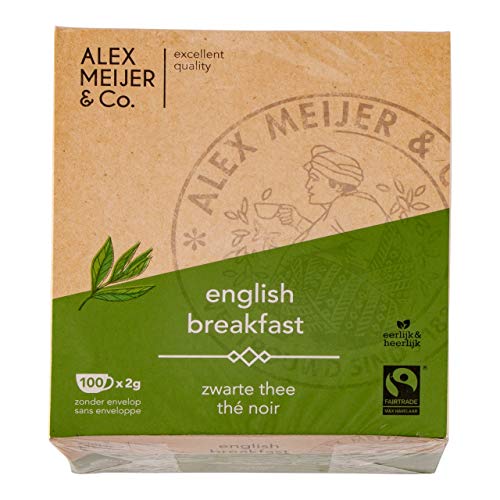 Tee Englisches Frühstück, FT-BIO Box 100 Stück x 2 Gramm von Alex Meijer
