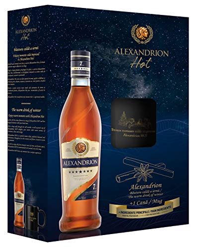 Alexandrion | Rumänische Spirituose Alexandrion 7 Sterne 700 ml 40% Vol - Set Alexandrion Hot mit Tasse von Alexandrion