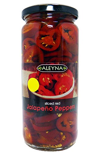 Aleyna - Geschnittene rote Jalapeños - 480 g von Aleyna