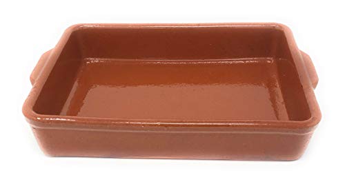 Alfareria Padilla Cazuela, traditionell, eckig, braun, 27x18 cm, 2430 cm³, Ton Alfareria Padilla Cazuela, traditionell, eckig, braun, 27x18 cm, 2430 cm³, Ton von Alfareria Padilla