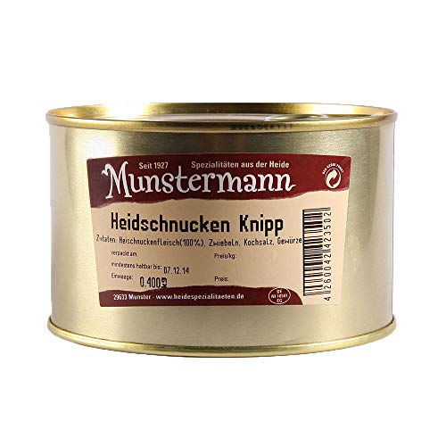 Munstermann | Heidschnucken Knipp | Grützwurst | Servierfertig | 400g von Alfred Munstermann