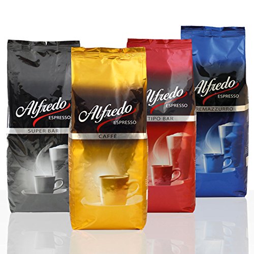Aktion-Bundle Alfredo Espresso mit allen Sorten 4 x 1000g von Alfredo Espresso