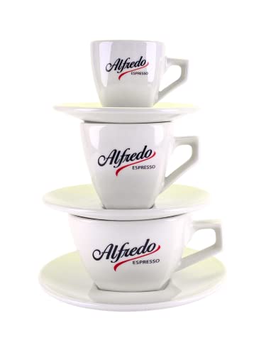 Alfredo Kultserie Tassenturm für Espresso, Cappuccino & Caffé elfenbeinfarben von Alfredo