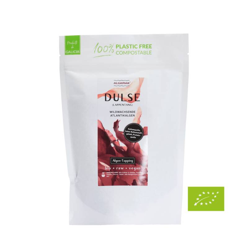 Dulse Algen Flocken 100 g in Bioqualität - wertvoller Lieferant für Jod - vegan - Algamar von Algamar
