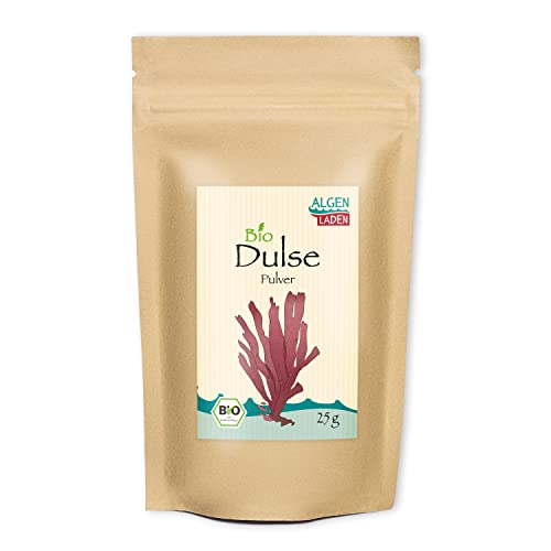 ALGENLADEN BIO Dulse Pulver - 25g | Lappentang | Rotalgen aus dem Atlantik | Rohkost | Vegan von ALGEN LADEN