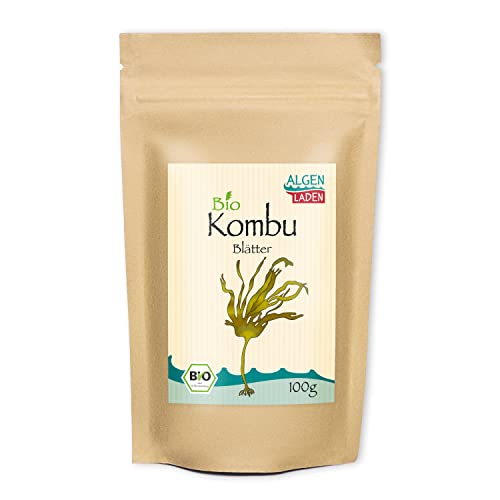 ALGENLADEN BIO Kombu Blätter - 100 g | essbare Algen | Grundlage für Dashi | Algen aus dem Atlantik | Rohkost | Vegan von ALGEN LADEN