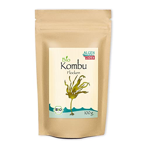 ALGENLADEN BIO Kombu Flakes - 100 g | essbare Algen | Grundlage für Dashi | Algen aus dem Atlantik | Rohkost | Vegan von ALGEN LADEN