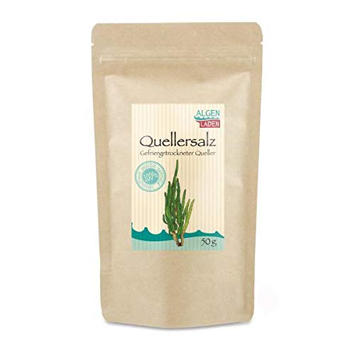 ALGENLADEN Quellersalz - 50g | Gemüse aus dem Meer | Salicornia als Gewürz | Alternative für Salz | Vegan von ALGEN LADEN
