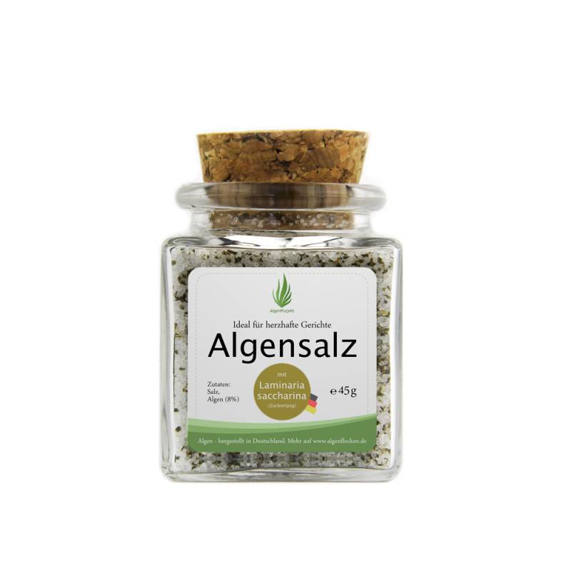 Algensalz mit Laminaria saccharina (Zuckertang), 45 g, 100% Algen aus Deutschland, nachhaltige Meeresalgen von Algenliebe