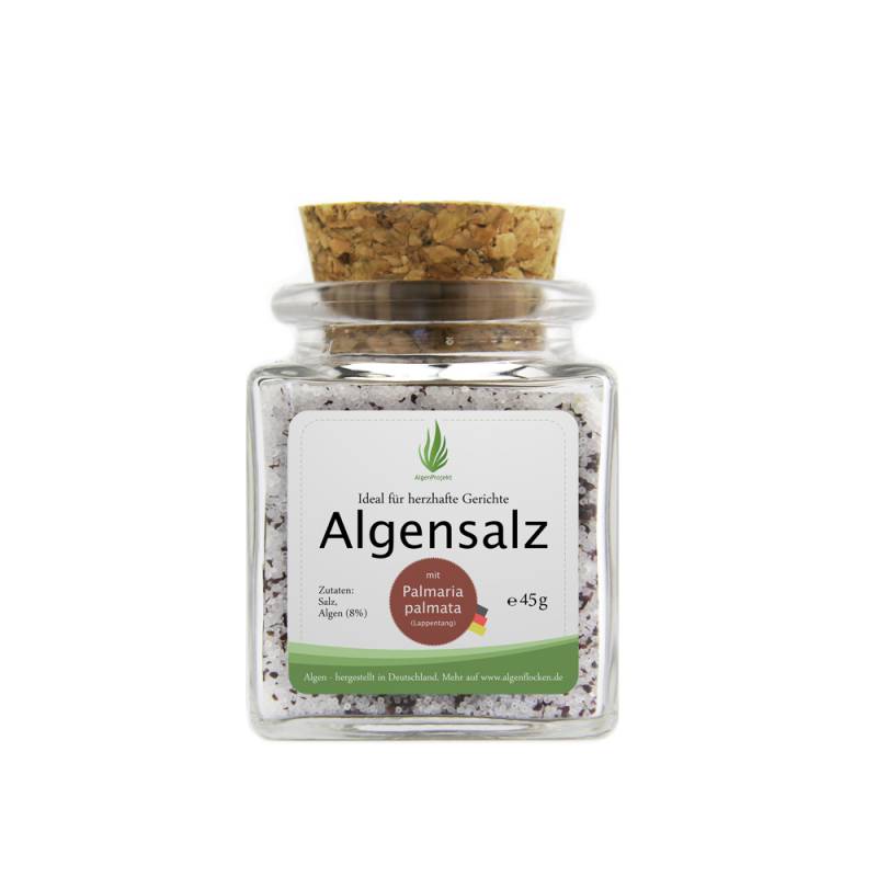 Algensalz mit Palmaria palmata (Lappentang), 45 g, 100% Algen aus Deutschland, nachhaltige Meeresalgen von Algenliebe