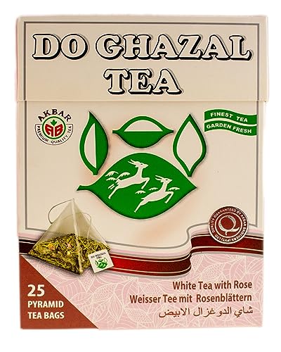 Do Ghazal Weißer Tee mit Rosenblätter 25 Beutel a 2 Gramm von Alghazaleen