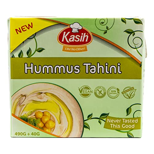 Kasih - Hummus bi Tahina Arabisches Kichererbsenpüree vegan glutenfrei im 530g Pack von Alibabashop