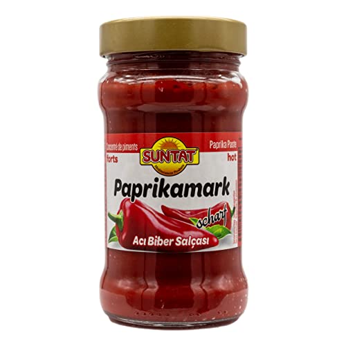 Alibabashop Suntat - Paprikamark - Paste aus Paprika - scharf für die arabische und türkische Küche im Glas - (1 x 310g) von Alibabashop