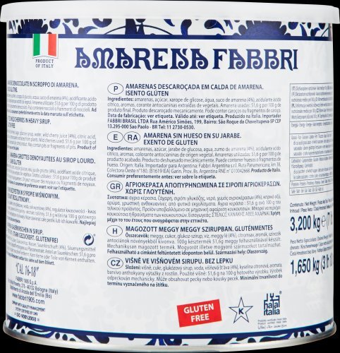 Amarena Fabbri Blech 3,2/1,65 kg von Fabbri