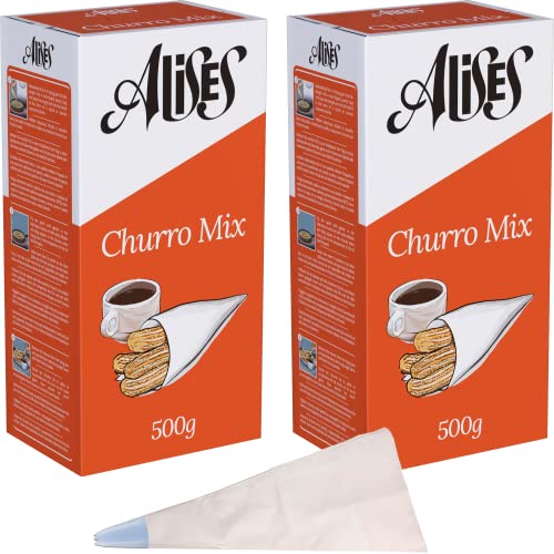 2x Spanische Churro-Mischung 500g mit Spritzbeutel von Alises