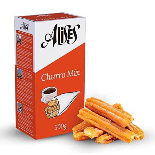 Alises Spanische Churros Mix 500g mit Spritzbeutel | spanische Lebensmittel Geschenke | Churro Mix & Donut Mix | Chocolate con Churros von Alises