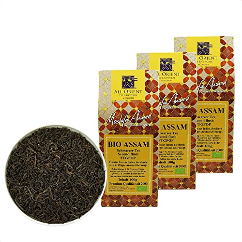 3x 100g BIO Assam, FTGFOP, Blatt Tee von All Orient Tee & Gewürze München