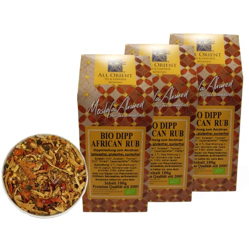 3x 100g BIO Dipp African Rub von All Orient Tee & Gewürze München