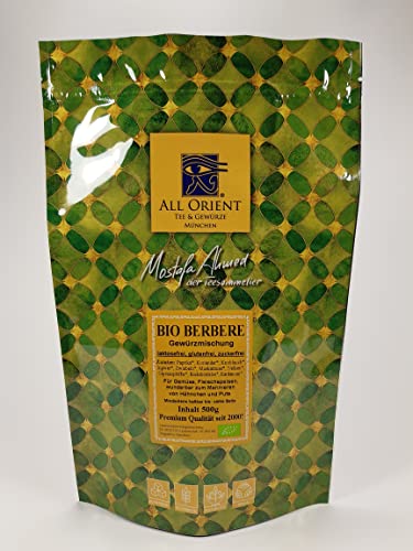 All Orient BIO Berbere Gewürzmischung 500g | für gegrilltes und gebratenes Fleisch | afrikanisches Gewürz | Äthiopische Küche | ohne Zusatstoffe | zuckerfrei | Vegan von All Orient Tee & Gewürze München