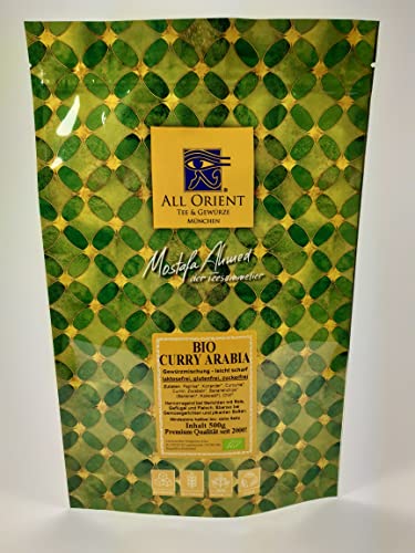 All Orient BIO Curry Arabia Gewürzmischung 500g | Optimal zu Reis, Fleisch und Gemüse | Thai Paste | Indisches Curry | Pulver | ohne Zusatzstoffe | Vegan | zuckerfrei | exotisch von All Orient Tee & Gewürze München