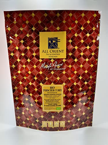 All Orient BIO Indischer Curry Gewürzmischung 1000g | Indische Küche | Gewürze vegetarisch | Spezialität | für Fleisch- und Gemüsegerichte, Soßen | BIO | ohne Zusatzstoffe | vegan | zuckerfrei All Orient BIO Indischer Curry Gewürzmischung 1000g | Indische Küche | Gewürze vegetarisch | Spezialität | für Fleisch- und Gemüsegerichte, Soßen | BIO | ohne Zusatzstoffe | vegan | zuckerfrei von All Orient Tee & Gewürze München
