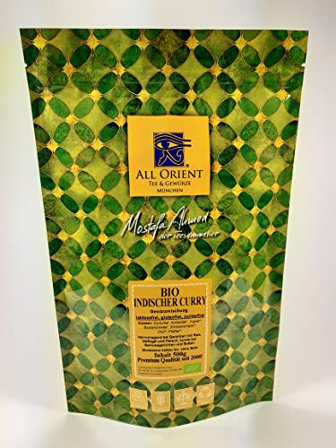 All Orient BIO Indischer Curry Gewürzmischung 500g | Indische Küche | Gewürze vegetarisch | Spezialität | für Fleisch- und Gemüsegerichte, Soßen | BIO | ohne Zusatzstoffe | vegan | zuckerfrei All Orient BIO Indischer Curry Gewürzmischung 500g | Indische Küche | Gewürze vegetarisch | Spezialität | für Fleisch- und Gemüsegerichte, Soßen | BIO | ohne Zusatzstoffe | vegan | zuckerfrei von All Orient Tee & Gewürze München