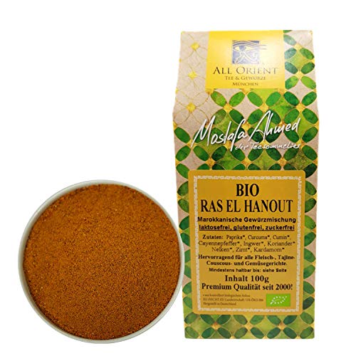 All Orient BIO Ras el Hanout Gewürzmischung 100g | Vegan | ohne Zusatzstoffe | orientalische Gewürze | Pulver Mischung | für Fisch- und Fleischgerichte, Tajine, Couscous und Reis | zuckerfrei | All Orient BIO Ras el Hanout Gewürzmischung 100g | Vegan | ohne Zusatzstoffe | orientalische Gewürze | Pulver Mischung | für Fisch- und Fleischgerichte, Tajine, Couscous und Reis | zuckerfrei | von All Orient Tee & Gewürze München
