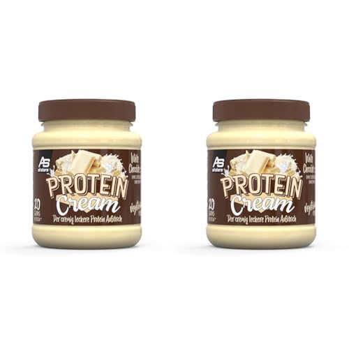 ALL STARS Protein Cream White Chocolate (330 g) – Der cremig leckere Protein Aufstrich ohne Zuckerzusatz & ohne Palmöl – 20% Whey Protein – High Protein Creme – Vegetarisch (Packung mit 2) von All Stars