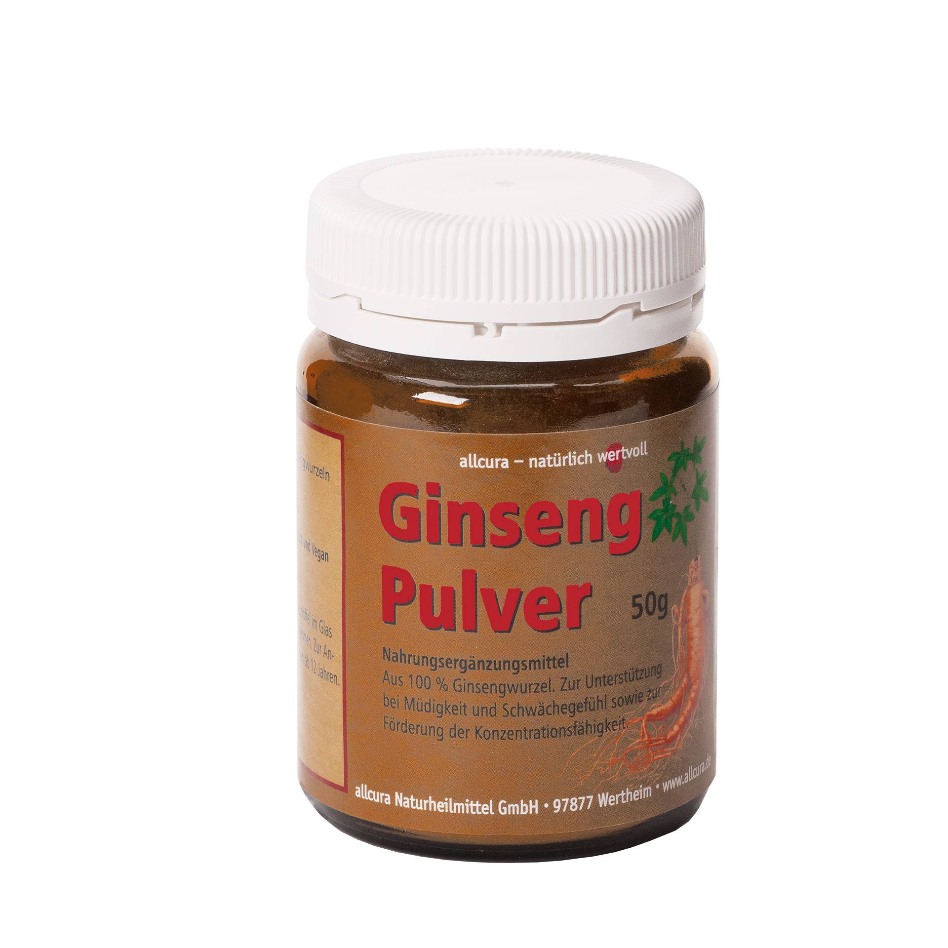 Ginseng Pulver, 50 g von Allcura Naturheilmittel