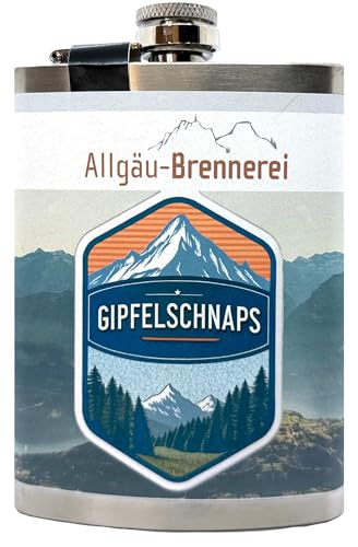 Flachmann Gipfelschnaps Marillen-Schnaps 35,0% Vol. 200 ml Flachmann Gipfelschnaps Marillen-Schnaps 35,0% Vol. 200 ml von Allgäu-Brennerei Werkstatt des puren Genusses