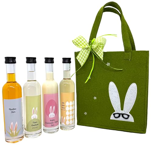 Geschenktasche "Ostern" - gefüllt mit Schnaps und Likör aus dem Allgäu - Ostergeschenk Geschenktasche "Ostern" - gefüllt mit Schnaps und Likör aus dem Allgäu - Ostergeschenk von Allgäu-Brennerei Werkstatt des puren Genusses