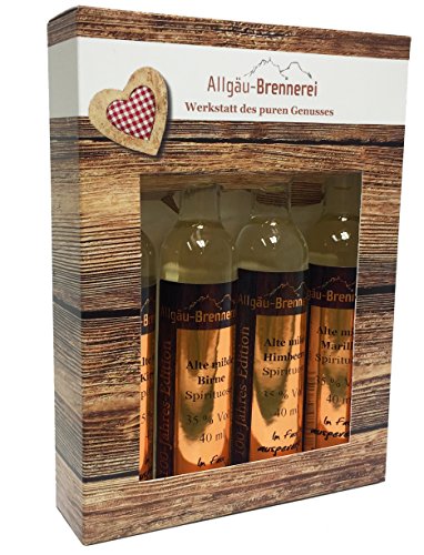Allgäu-Brennerei Miniaturen-Set "Alte Milde" - 4 x 40 ml Allgäu-Brennerei Miniaturen-Set "Alte Milde" - 4 x 40 ml von Allgäu-Brennerei