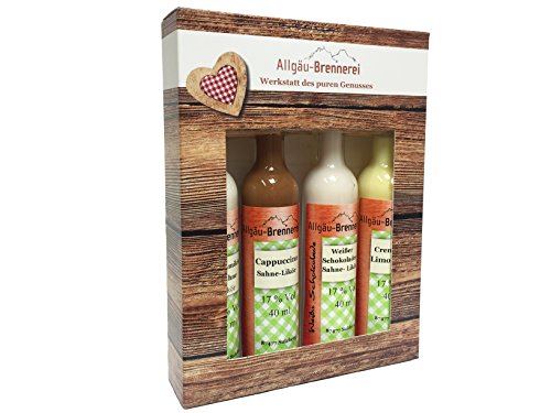 Allgäu-Brennerei Miniaturen-Set "Sahne" - 4 x 40 ml Allgäu-Brennerei Miniaturen-Set "Sahne" - 4 x 40 ml von Allgäu-Brennerei