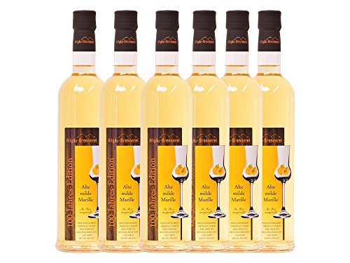 ANGEBOT Allgäu-Brennerei Alte milde Marille - Spirituose - Im Fass gereift (6x0,5 l) von Allgäu-Brennerei