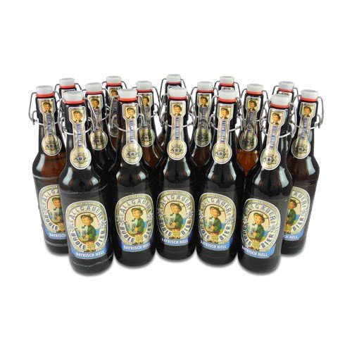 Allgäuer Büble - hell (16 Flaschen à 0,5 l / 4,7 % vol.) von Allgäuer Brauhaus