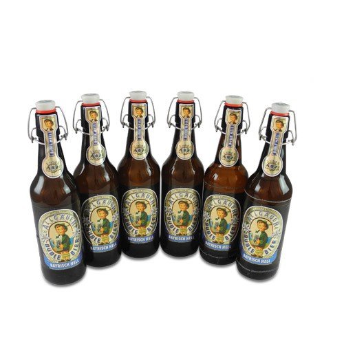Allgäuer Büble - hell (6 Flaschen à 0,5 l / 4,7 % vol.) von Allgäuer Brauhaus