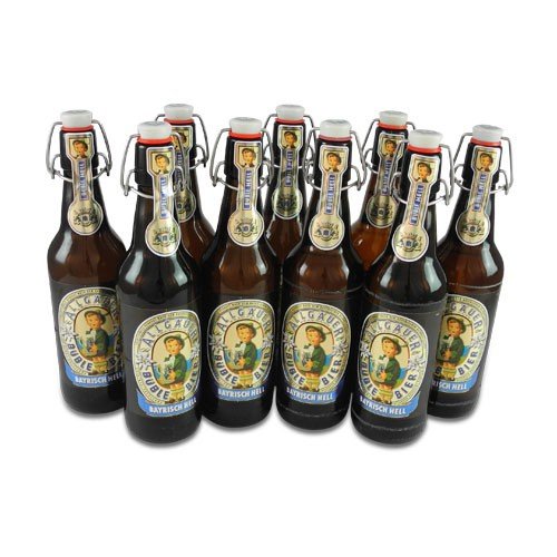 Allgäuer Büble - hell (9 Flaschen à 0,5 l / 4,7 % vol.) von Allgäuer Brauhaus