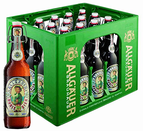 20 Flaschen Allgäuer Büble Bier Edelweißbier hell 5,3% vol. a 500ml inclusiv 3.00€ MEHRWEG Pfand Bügelflaschen 20 Flaschen Allgäuer Büble Bier Edelweißbier hell 5,3% vol. a 500ml inclusiv 3.00€ MEHRWEG Pfand Bügelflaschen von Allgäuer Büble