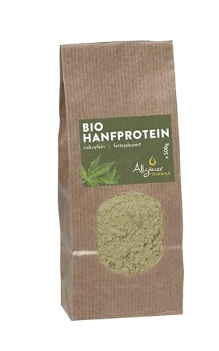 Allgäuer Ölmühle BIO Hanfprotein, 2er Pack (2 x 500 g) von Allgäuer Ölmühle